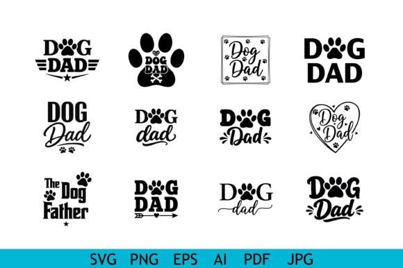 Dog Dad Typography Bundle: A Designer's Review