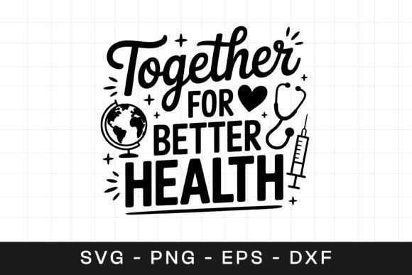 Review: Together for Better Health Typography for Embroidery