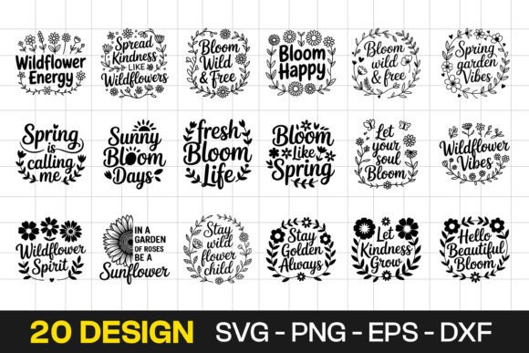Wildflower Floral Quotes Typography